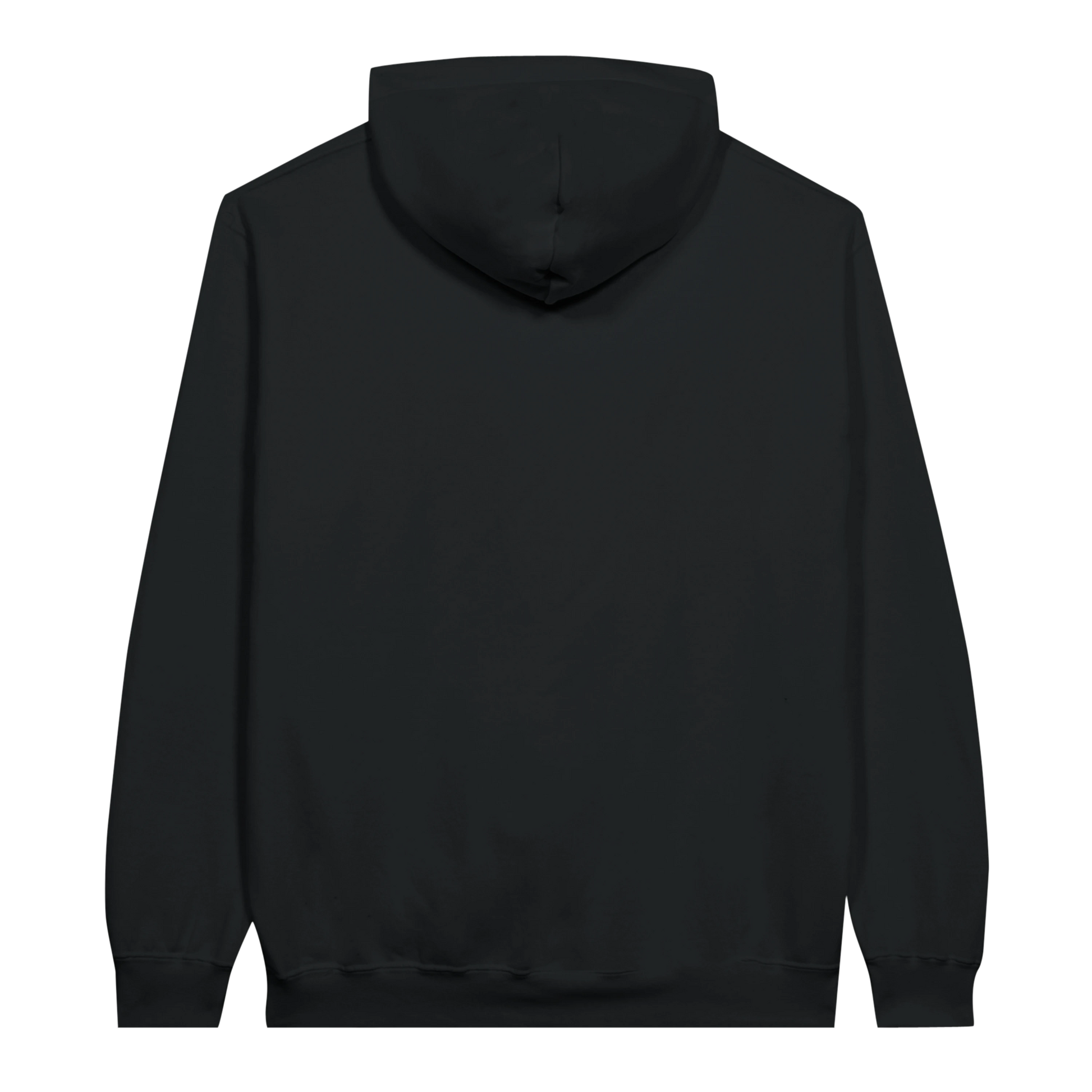 health warning hoodie back black